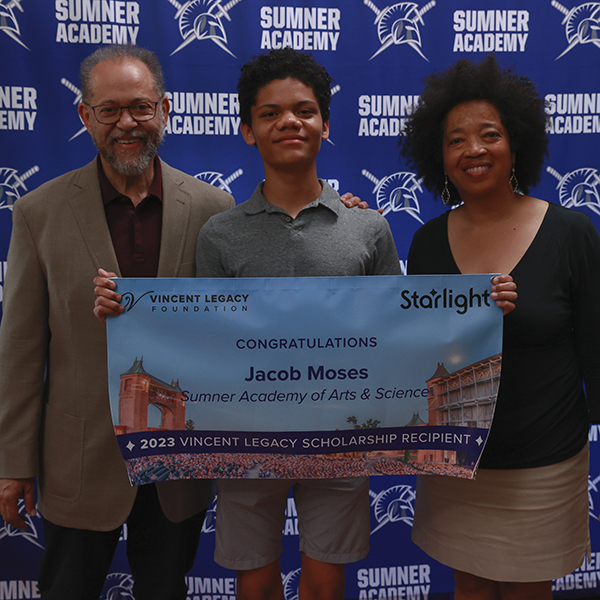 Vincent Legacy Scholarship winner