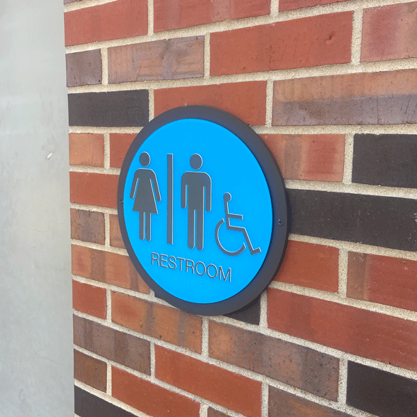 Sign for accessible restroom