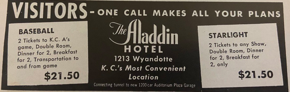 Ad for the Aladin Hotel package