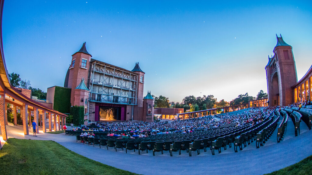 View looking toward the stage house