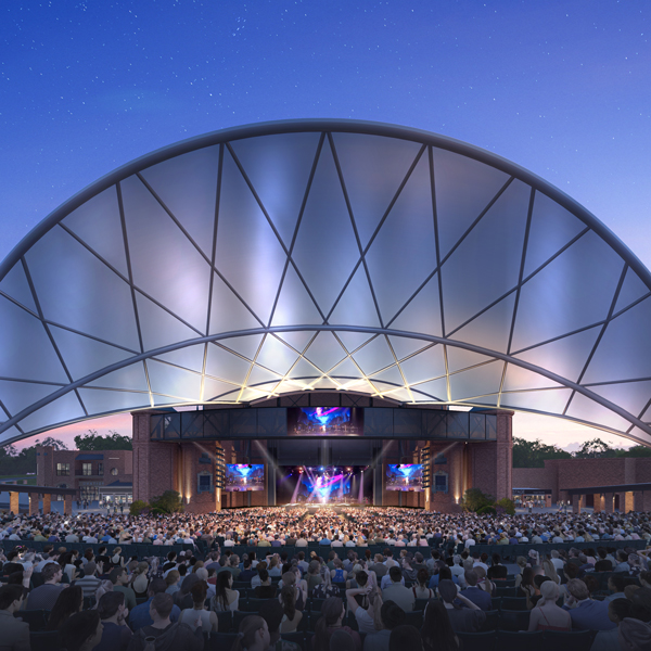 Rendering of a canopy to shade the audience