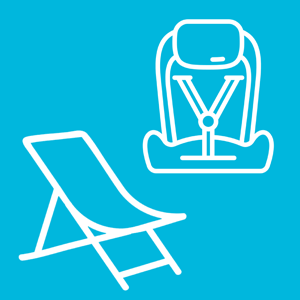 Prohibited items: car seats and lawn seats