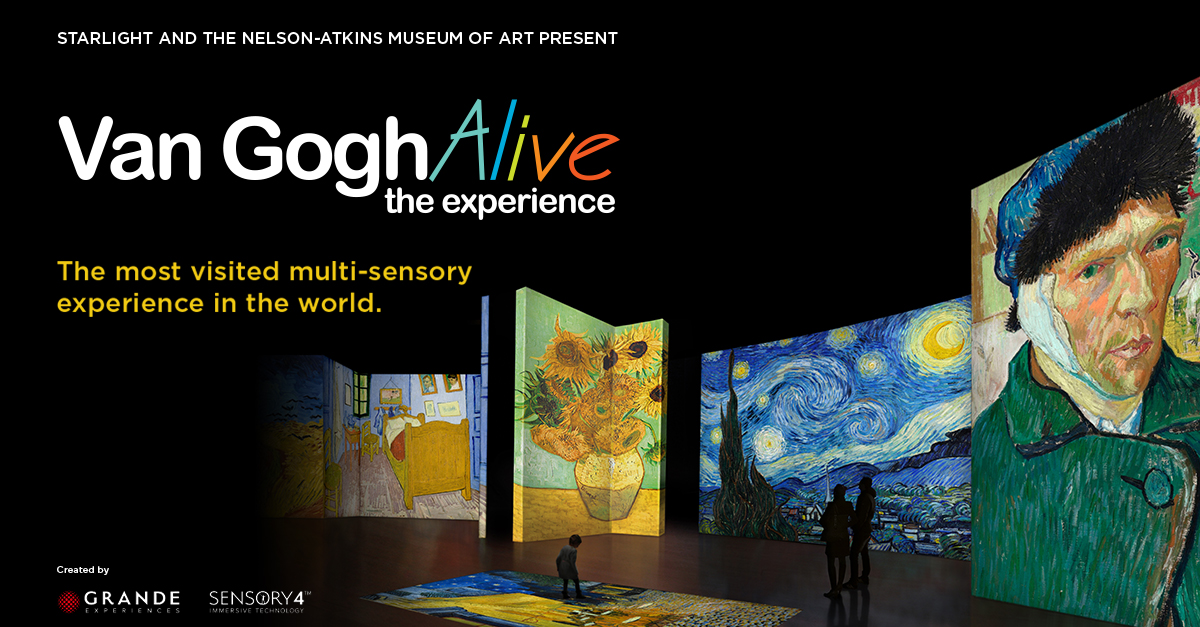 Starlight and The Nelson-Atkins Museum of Art partner to bring Van Gogh Alive to Starlight Theatre This Fall