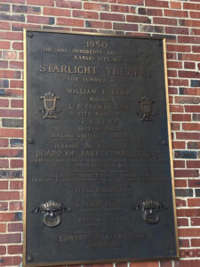 Plaque in Starlight to commemorate the opening in 1950