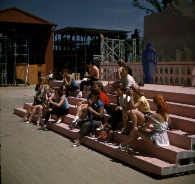 Dancers waiting for rehearsal in 1960s