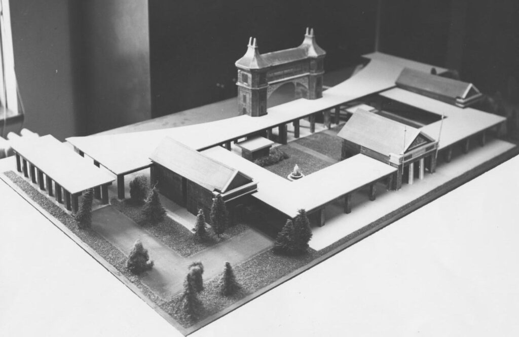 Black and white photo of a model of Starlight
